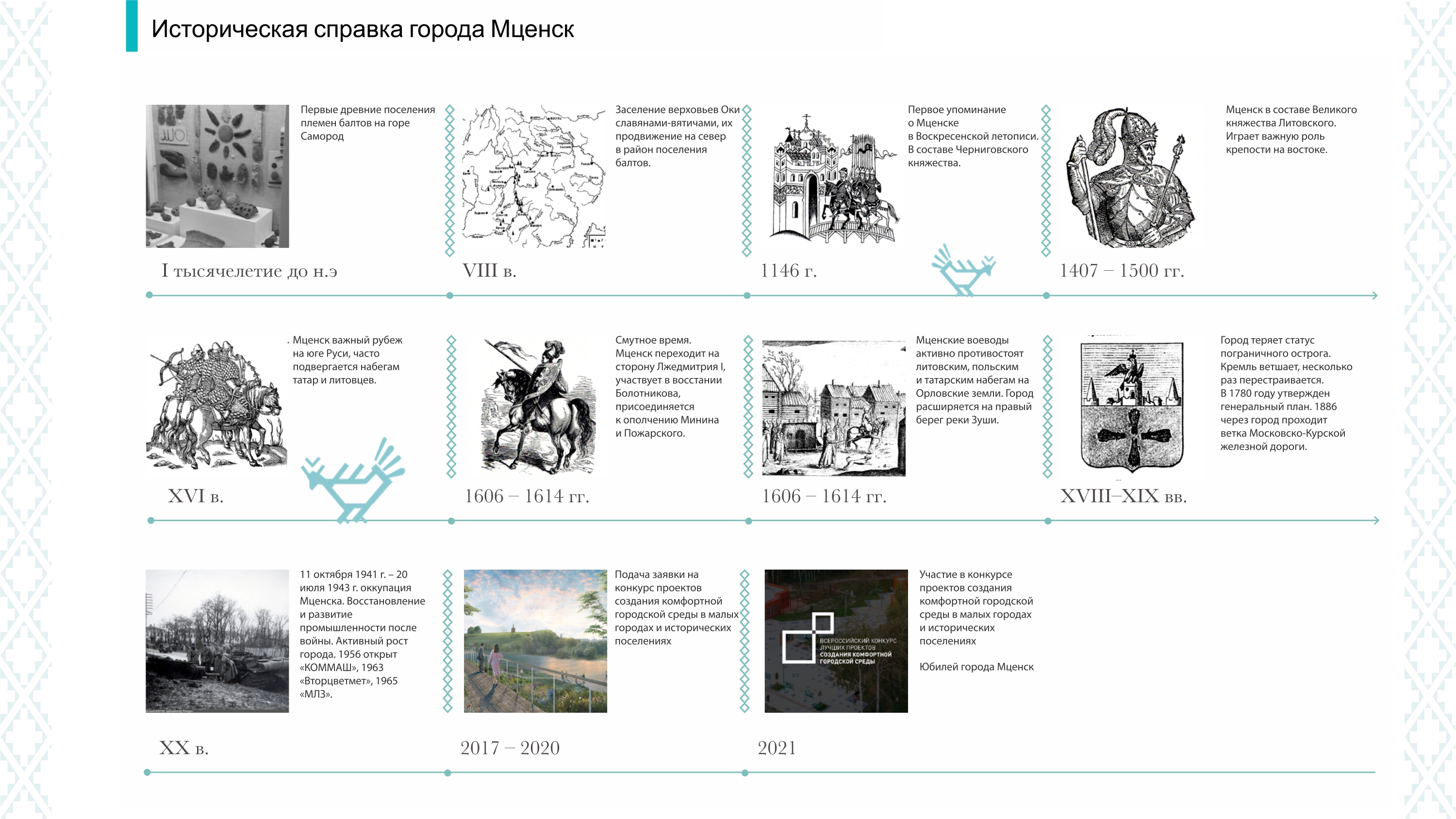 Фестиваль-променад "Бирюза" в городе Мценске